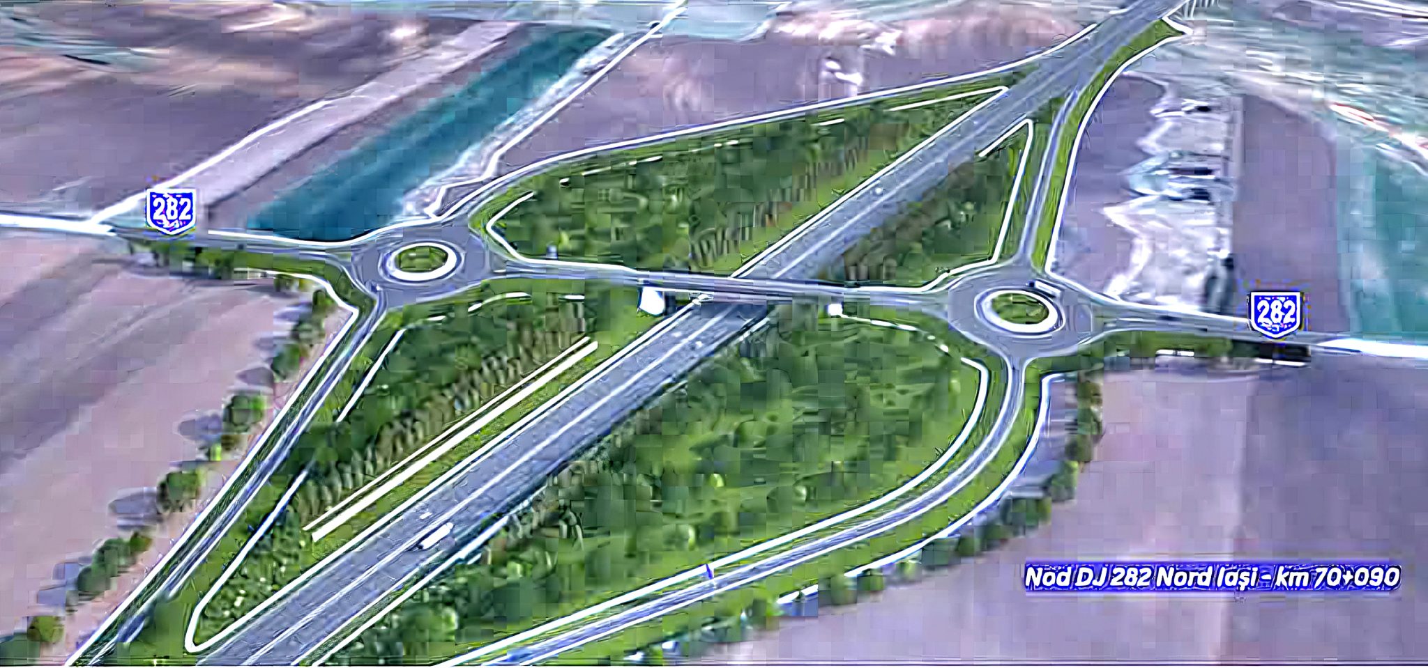 FOTO: Nodul rutier de la Hălăucești