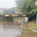 FOTO: Pasajul Galata se inundă mereu după fiecare ploaie